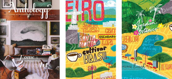 JOHN COULTER for Anthology magazine 2 Details of John Coulter's illustrated map Anthology magazine