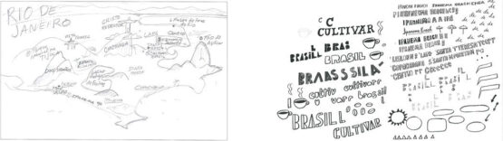 JOHN COULTER for Anthology magazine 3 Preliminary sketch and lettering practice by John Coulter for Anthology magazine