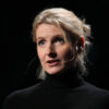 Headshot of author Elizabeth Gilbert giving a Ted Talk