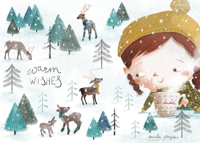 ARANCHA PERPINAN rgb 150dpi Make Art That Sells Happy holidays from MATS! REVEALED: our winning holiday card! Plus our holiday gift to you