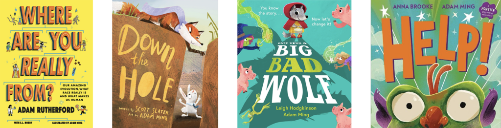 Adam Ming book covers
