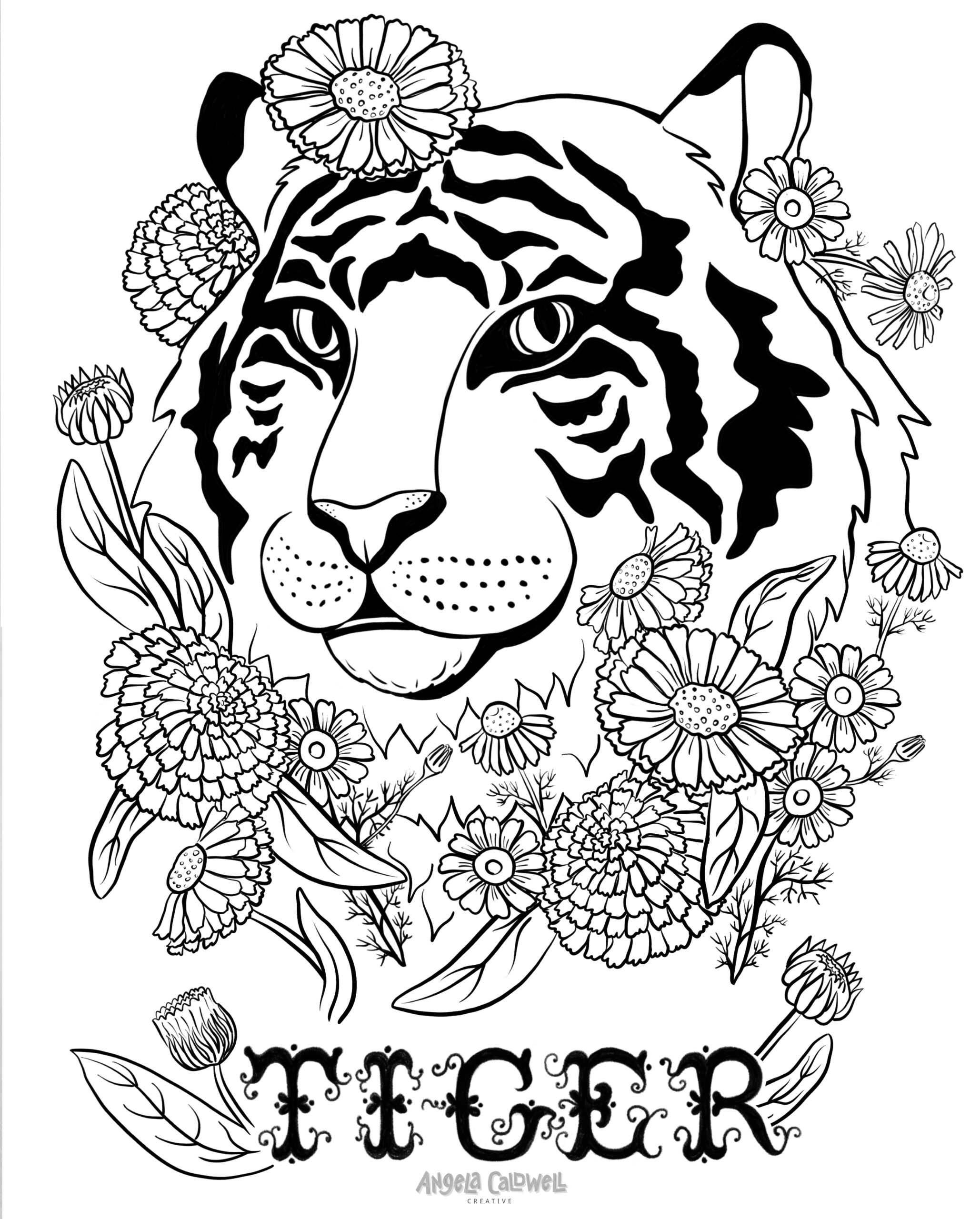 Angela Caldwell tigercoloringpage
