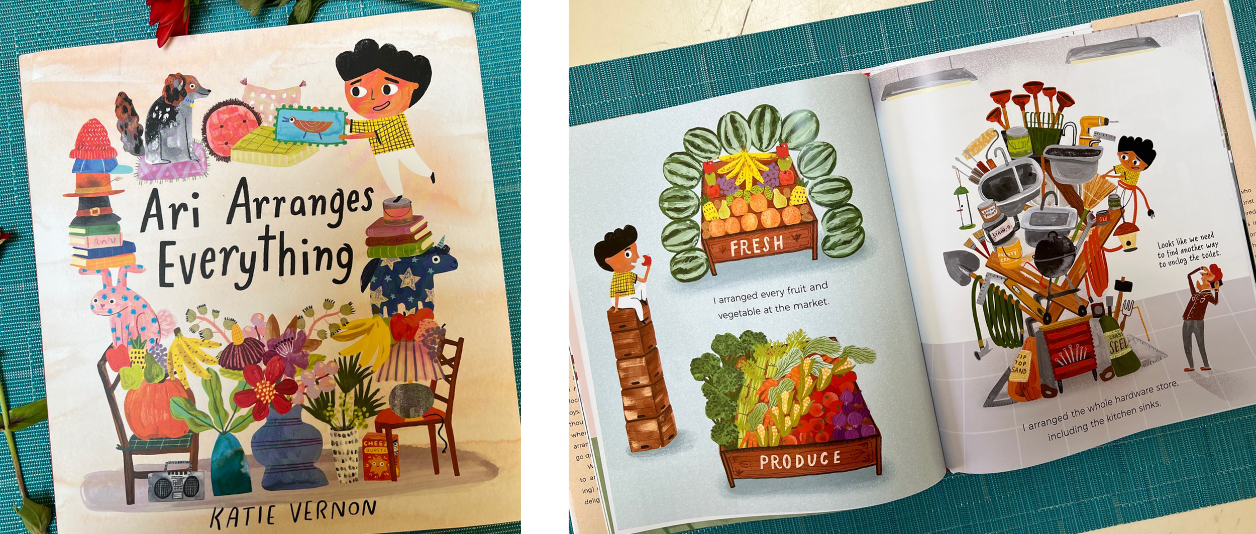 Ari arranges everything combo Katie Vernon