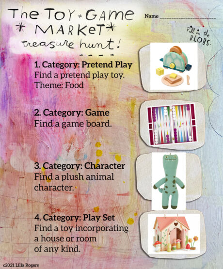 Blobby MTP Prep filled in example Make Art That Sells Get Part 1 of your FREE toy design assignment! Plus FREE toy and game design video