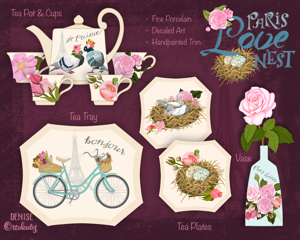 DENISE ORTAKALES PIGEON LOVE ceramic DENISE ORTAKALES PIGEON LOVE ceramic