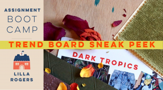 Dark Tropics Sneak Peek Make Art That Sells Bootcamp Trend Board Sneak Peek - "Dark Tropics"