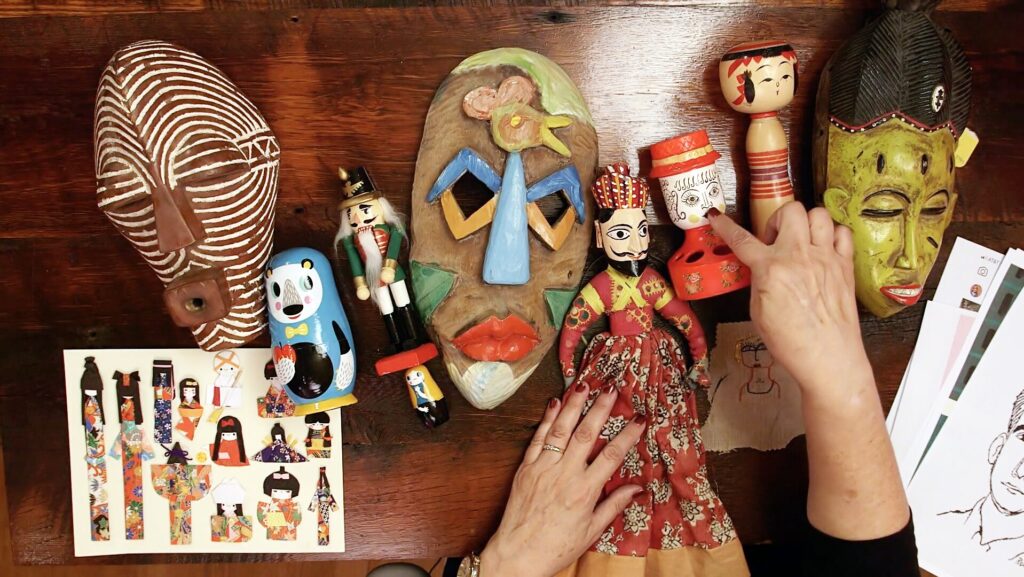 Drawing Faces African masks