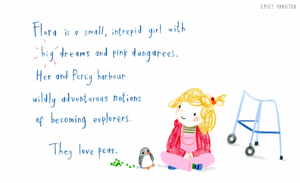 EMILY HAMILTON children's book spread