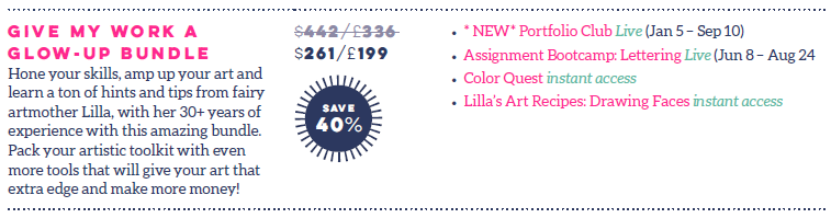 Give My Work a Glow up bundle contents