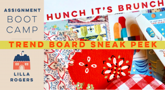 Hunch Brunch Sneak Peek Make Art That Sells Bootcamp Trend Board Sneak Peek - "I Have a Hunch it's Brunch"