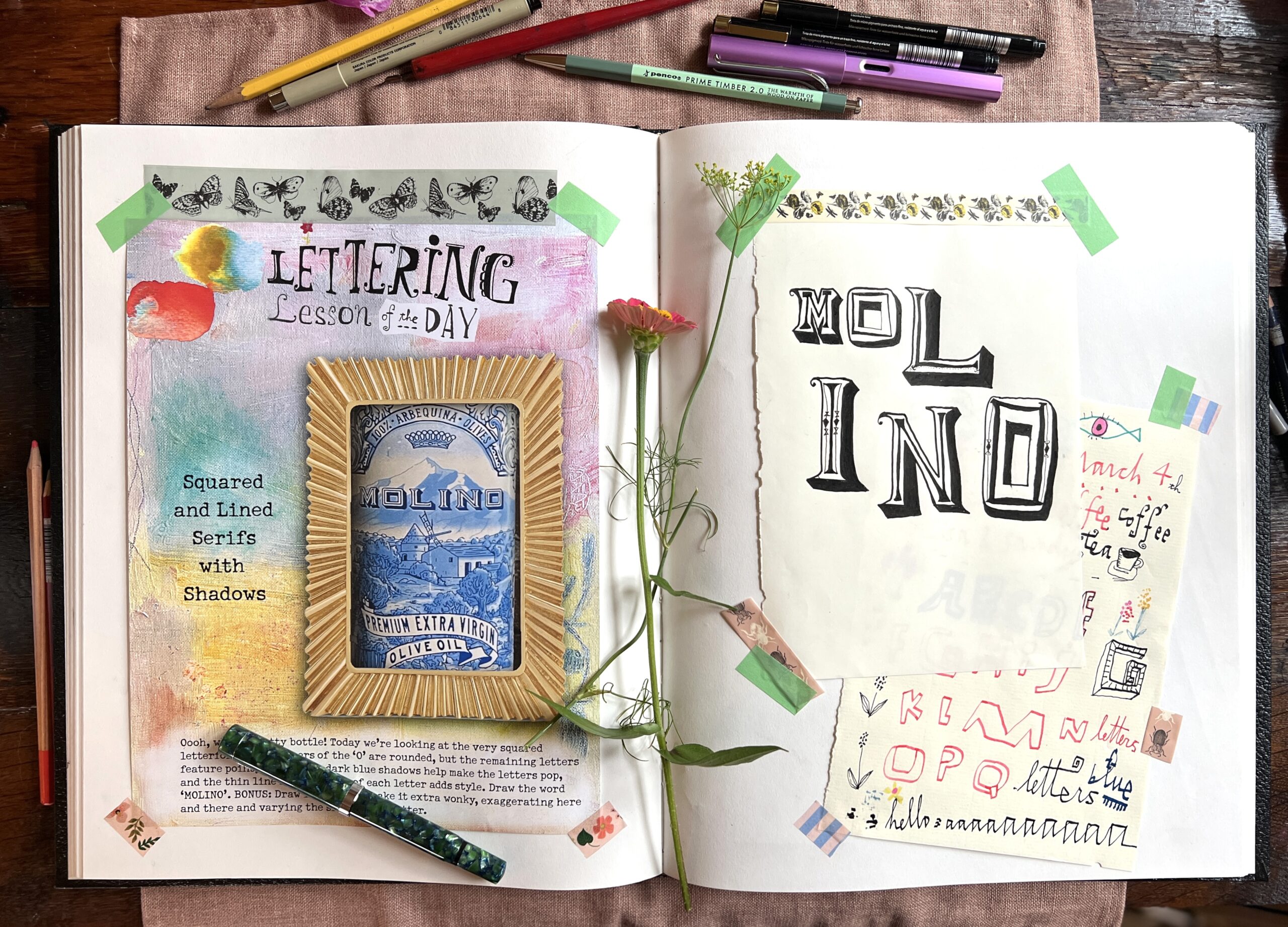 Lettering micro mini