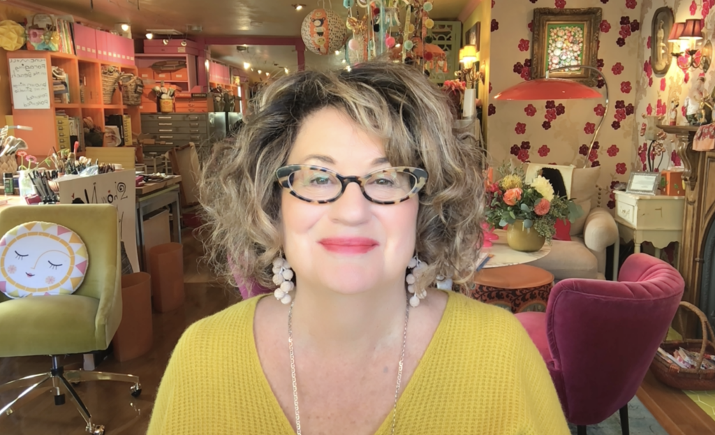 Creator of online art courses Lilla Rogers of Make Art That Sells