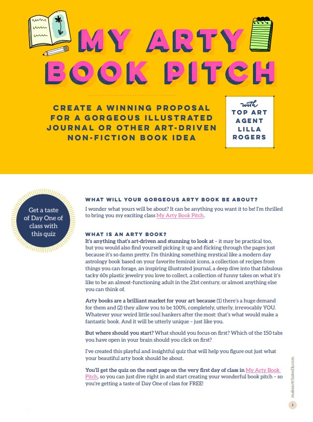 MY ARTY BOOK PITCH QUIZ COVER 2024 MABP Quiz cover