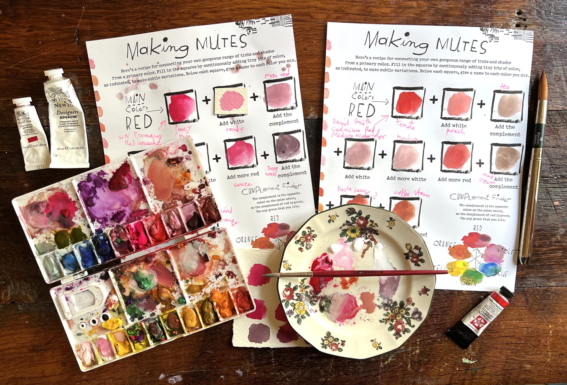 Making Mutes flatlay