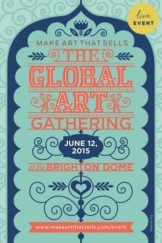 Martina Ng Make Art That Sells Brighton event poster design winner!
