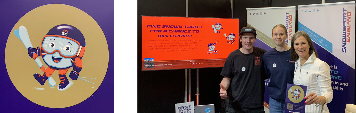 Mascot on gold websize