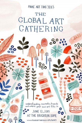 Meghann Rader Make Art That Sells Brighton event poster design winner!