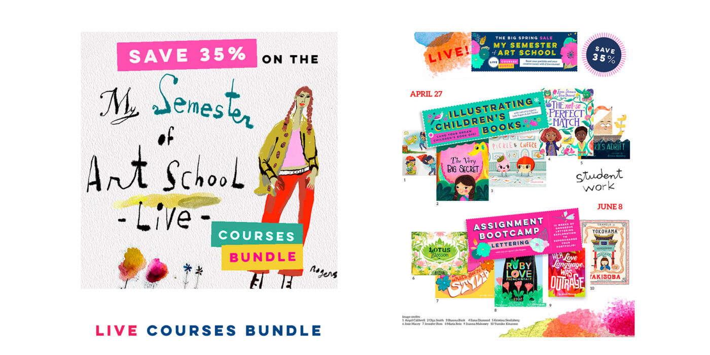 My SemesterLIVE shop button and calendar