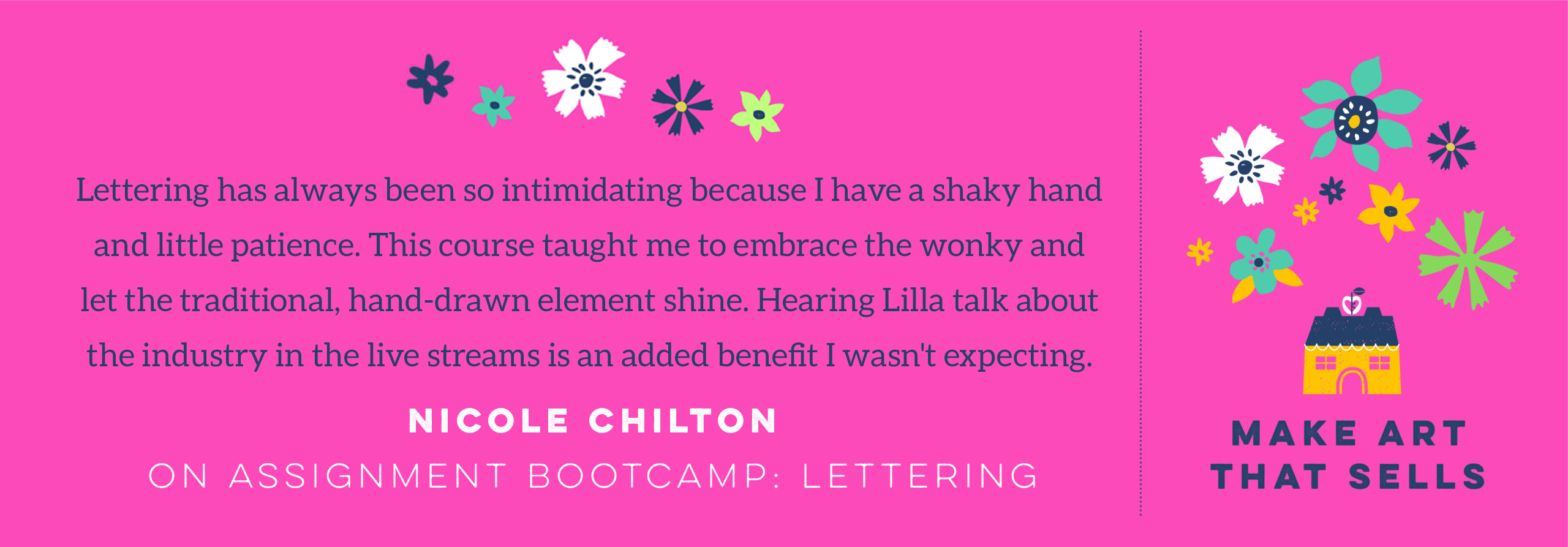 Nicole lettering rect