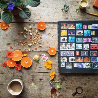 Philippa Stanton on synaesthesia, inspiration and Instagram for artists 1 Philippa Stanton - Oranges and stamps
