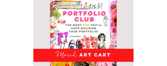 Portfolio Club Art Cart March graphic