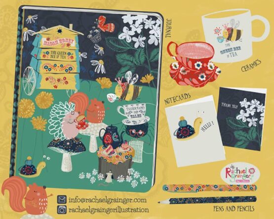 RACHAEL GRAINGER FEBRUARY 650x520 1 Make Art That Sells Reading the tea leaves! See the varied approaches to the same assignment.