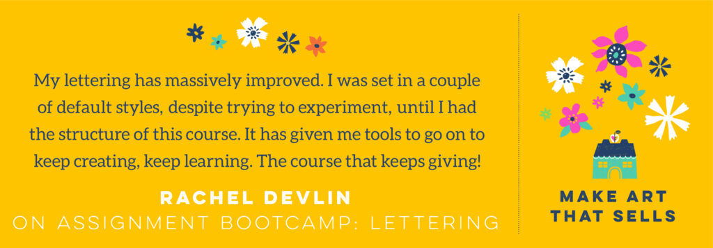 Rachel lettering rect