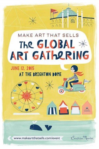 Brighton event poster design winner! 36 Sandrine Monnier Make Art That Sells Brighton event poster design winner!
