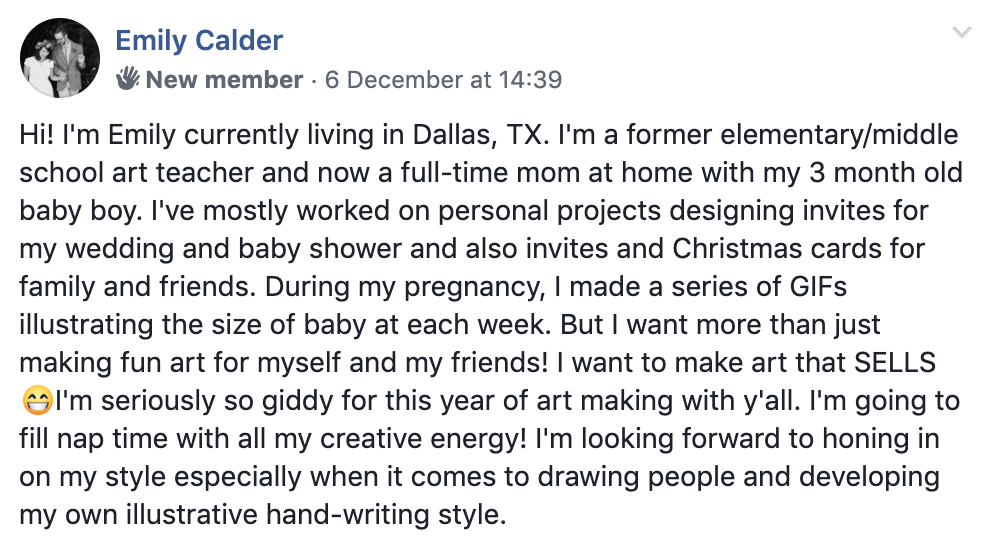 Screenshot 2019 12 11 at 15.16.59 Make Art That Sells Why do students sign up for My Year of Art School? Read their stories