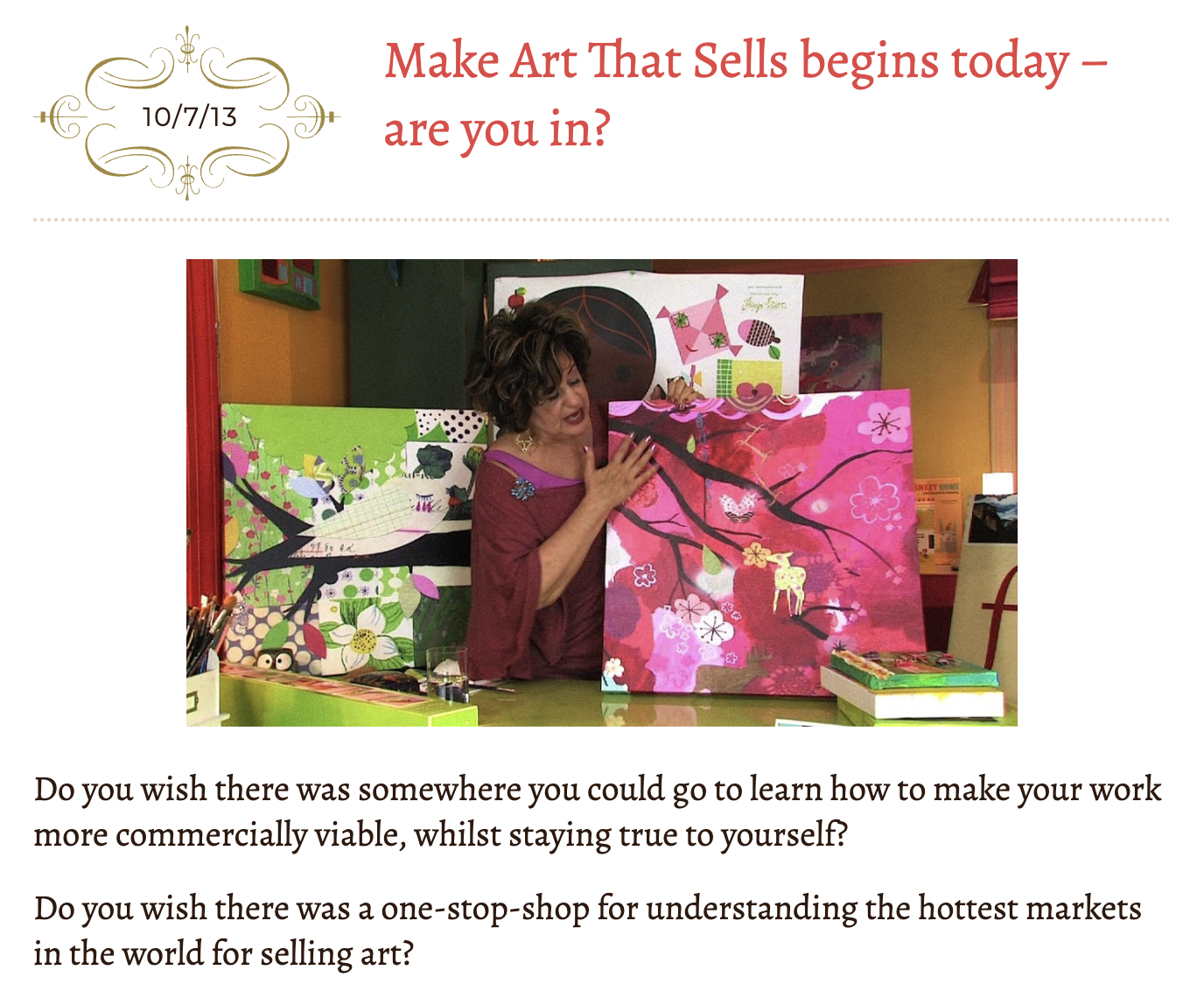 Hot markets course promot