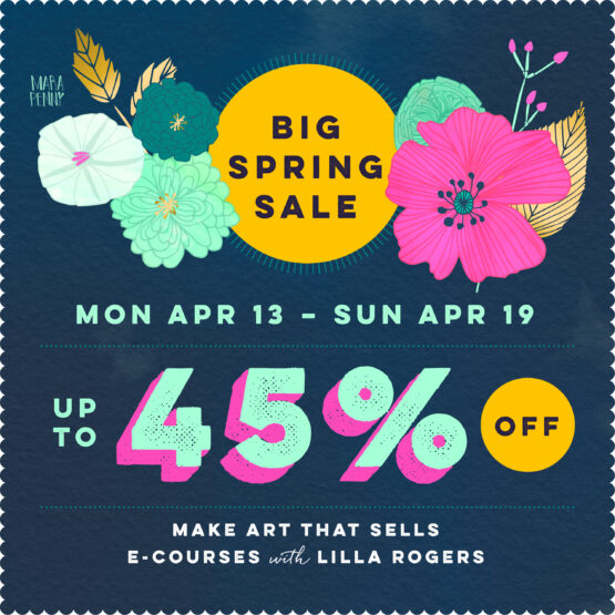 Spring Sale 2026 square dark blue