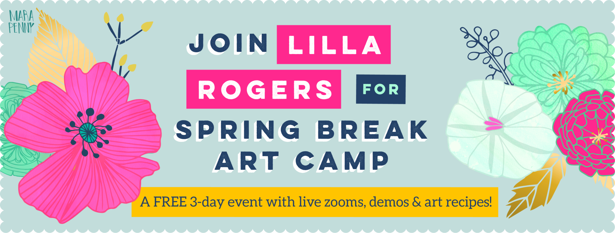 Join Lilla Live for our Spring Break Art Camp! April 11-13th | Make Art ...