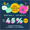 Spring sale dates square