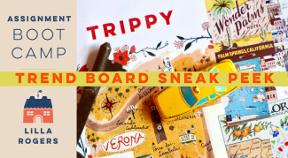 Trippy Sneak Peek Make Art That Sells Bootcamp Trend Board Sneak Peek - "Trippy"