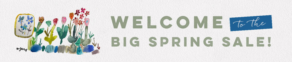 Welcome to the Big Spring Sale banner for Make Art That Sells online art courses