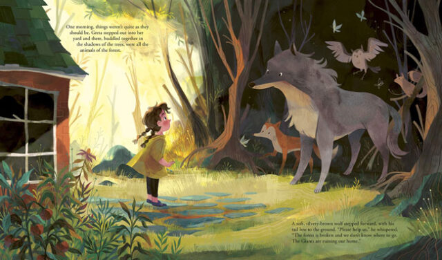 Get your FREE mini-video on the making of a children’s book 3 greta giants spread Make Art That Sells Get your FREE mini-video on the making of a children’s book