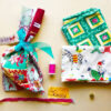 hand made upcycled gift bag and gift tags Make Art That Sells Tips from a top art agent: Lilla’s advice for the holidays