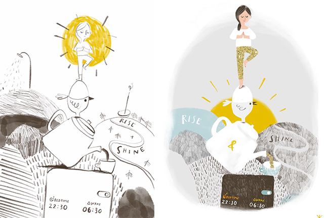 katebeforeafter Make Art That Sells See our amazing student editorial rough and finished work from class