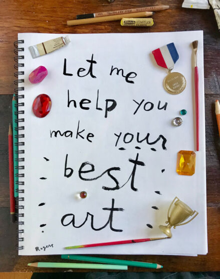 letmehelpyou make your best art Make Art That Sells Look at all this goodness! Sign up now for 9 months of bonus assignments from art agent Lilla