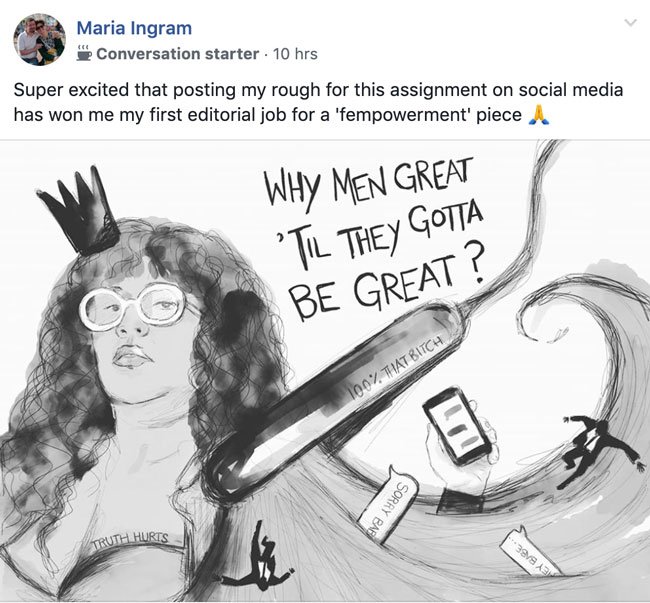 mariaingram roughEd2019 Make Art That Sells Editorial LIVE starts today: see our stunning student work