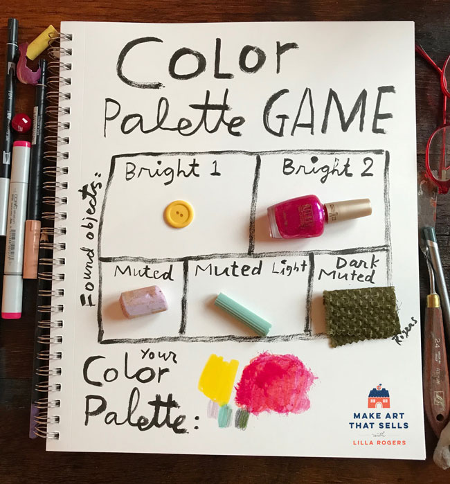 See our students’ kooky collections and cool colour palettes! 6 mats colorpalettegameLILLA Make Art That Sells See our students’ kooky collections and cool colour palettes!