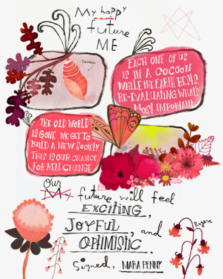 Four FREE Arty Assignments to fill up your May from art agent Lilla! 41 penny PP my happy future me FINAL 01 Make Art That Sells Four FREE Arty Assignments to fill up your May from art agent Lilla!