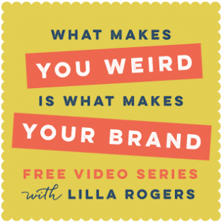 video series free 01 Make Art That Sells What makes you weird is what makes your brand special (free video series + chance to win)